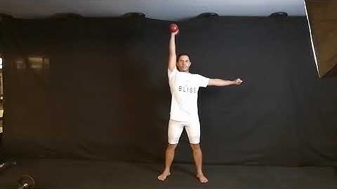 Agachamento com Desenvolvimento Halter Unilateral