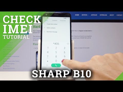 Where to Find the IMEI & Serial Number in SHARP B10  - SHARP IMEI & SM Checkup