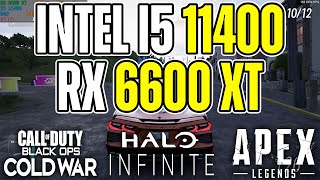 RX 6600XT + i5 11400 | Medium/High 1080P | Test in 4 Games