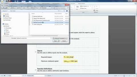 PTC Mathcad Prime  - Templates