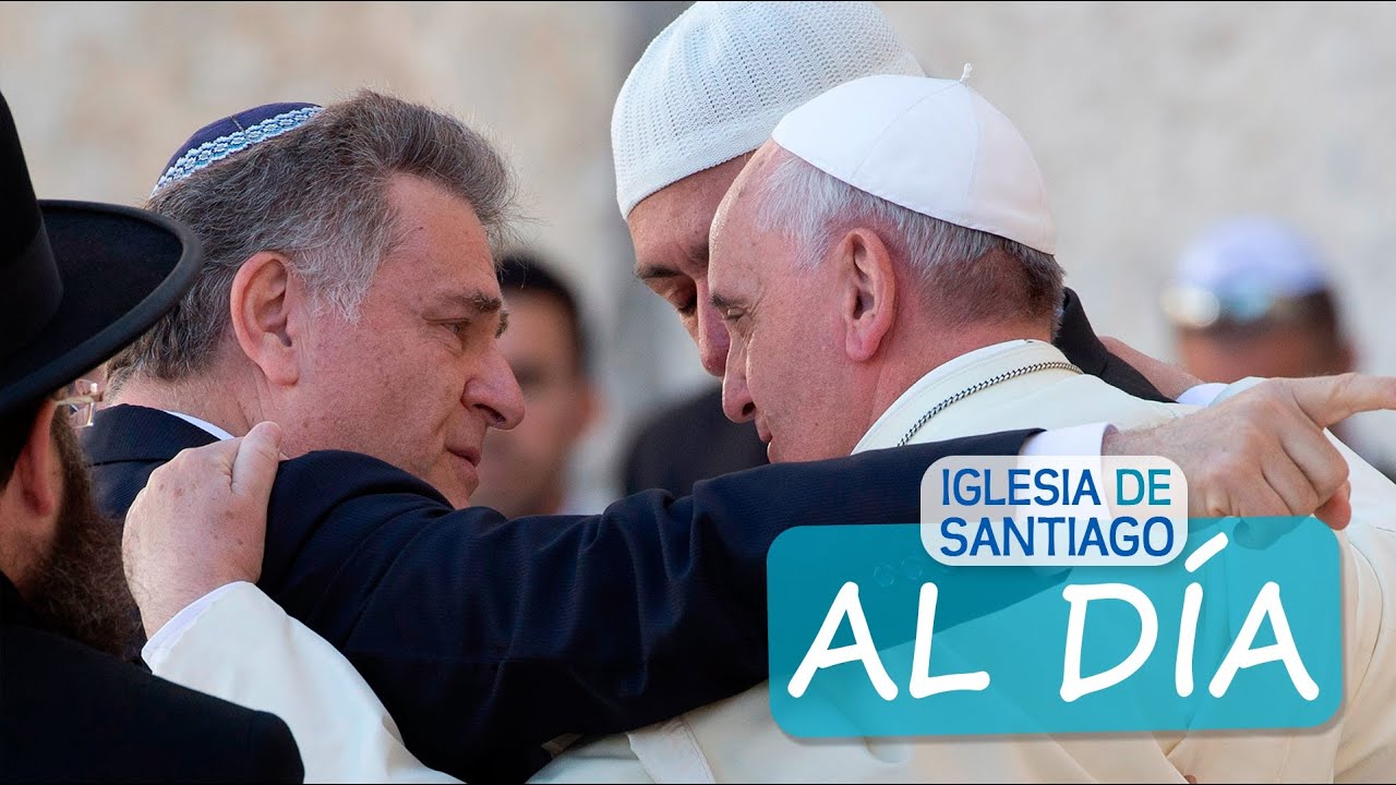 Iglesia de Santiago al día: Papa Francisco logra abrazo entre cristiano, judío y un musulmán camera iphone 8 plus apk
