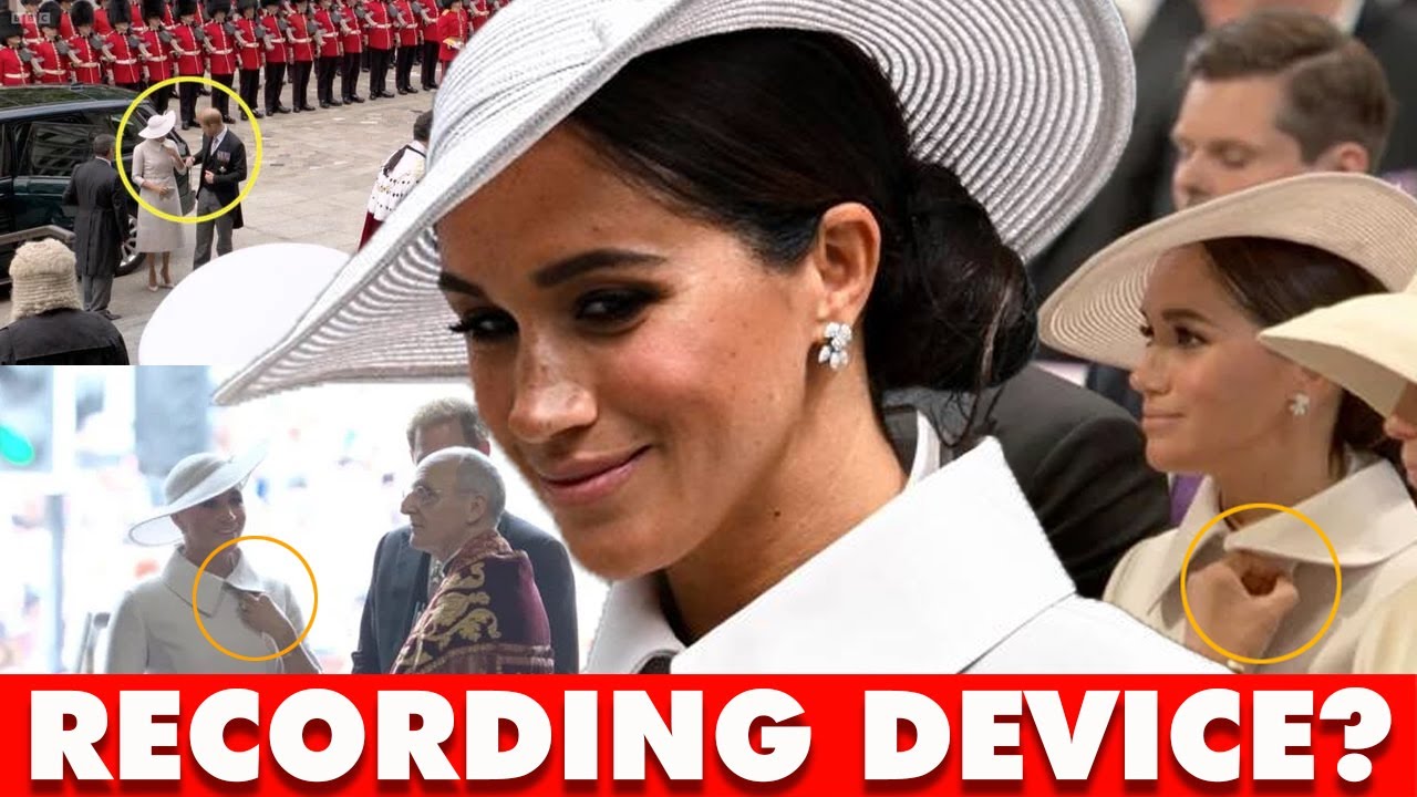 RECORDING DEVICE? Meghan Was Caught REPEATEDLY FIDGETED With Her COLLAR Because She Was ANNOYED