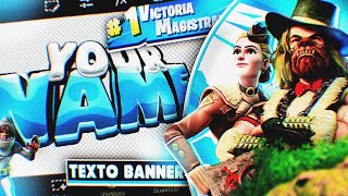 COMO HACER EL MEJOR TEXTO PARA BANNER DE FREE FIRE Y FORTNITE EN ANDROID// PsTouch