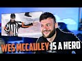 SOCCER FAN Reacts to the LEGEND that is WES McCAULEY  ||  This man is HILARIOUS