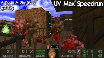Doom Anomaly Report MAP04: "Watchtowers" UV Max Speedrun 2:01 100% Kills / 100% Secrets