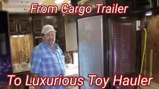 Cargo Trailer Conversion/From Cargo Trailer To Luxurious Toy Hauler