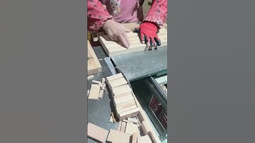 Process of Cutting Wooden Blocks for Toys - Good tools and machinery make work easy