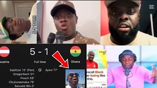 Ghana vs. Austria (1-5) lost Ghanaians not happy 😑 