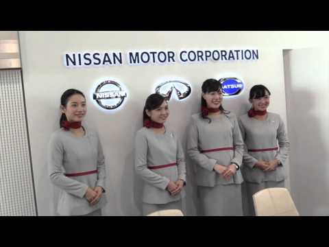 Michael Caruso gives guided tour of Nissan's global headquarters in Yokohama, Japan.