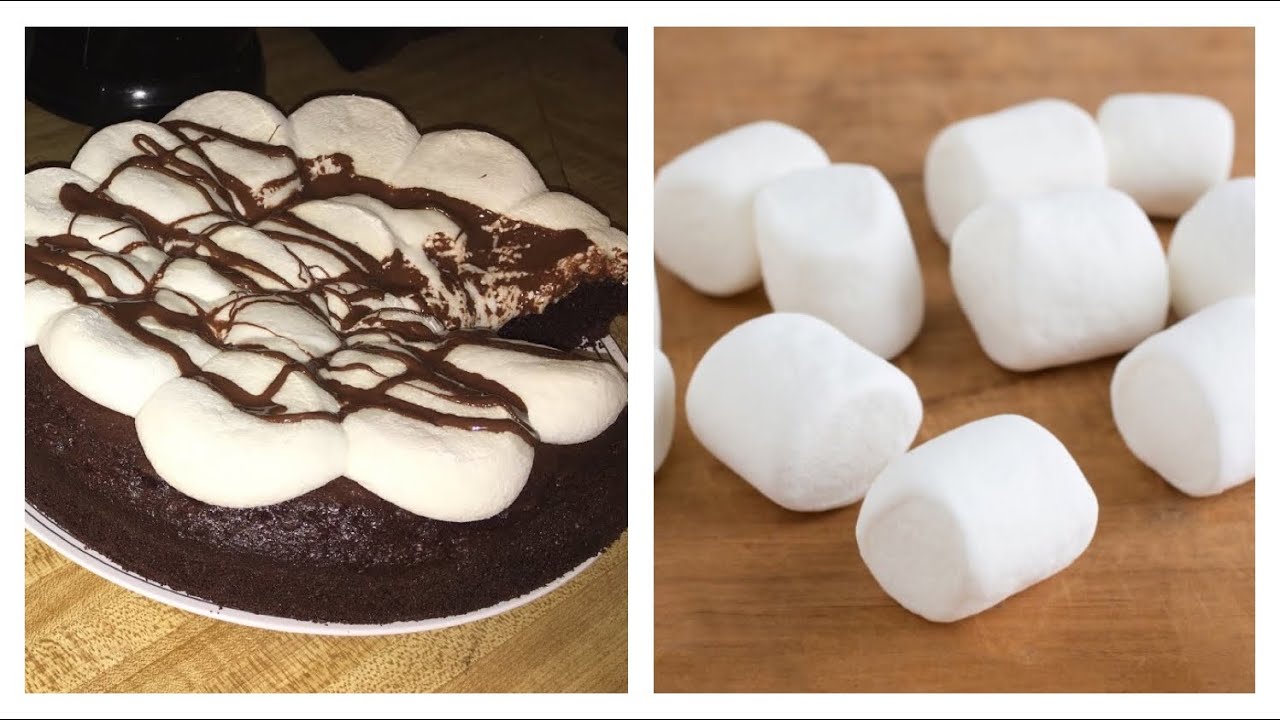 PASTEL DE CHOCOLATE CON MARSHMALLOWS Y NUTELLA YouTube