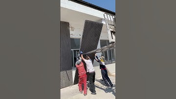 Outline of the production and installation of decorative architectural panels with myriad patterns