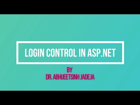 LOGIN CONTROL IN ASP NET