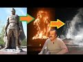 Сгорел памятник из огнеупорного материала