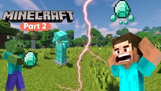 CAN I FIND DIAMOND AND EXPLORE DANGEROUS RAVINE | MINECRAFT SURVIVAL SERIES PART 2