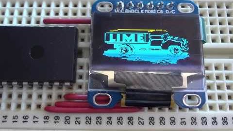 SSD1306 128x64 SPI OLED, Library for PIC18F V2.0