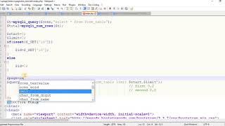 pagination in php mysqli part 2