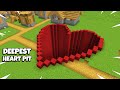 I found a DEEPEST HEART PIT in Minecraft ! What is HIDDEN in the BIGGEST PIT ?