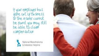 Mesothelioma compensation when employer out of business- National Mesothelioma Helpline