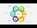 Create 6 Circular Steps with Hexagon shape Infographic Slide in PowerPoint