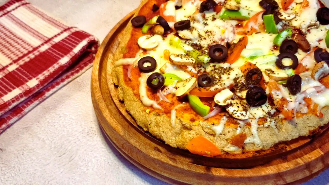 Healthy Pan PIZZA Recipe with Oat Flour in just 5 minutes\ NO Yeast No Oven YouTube