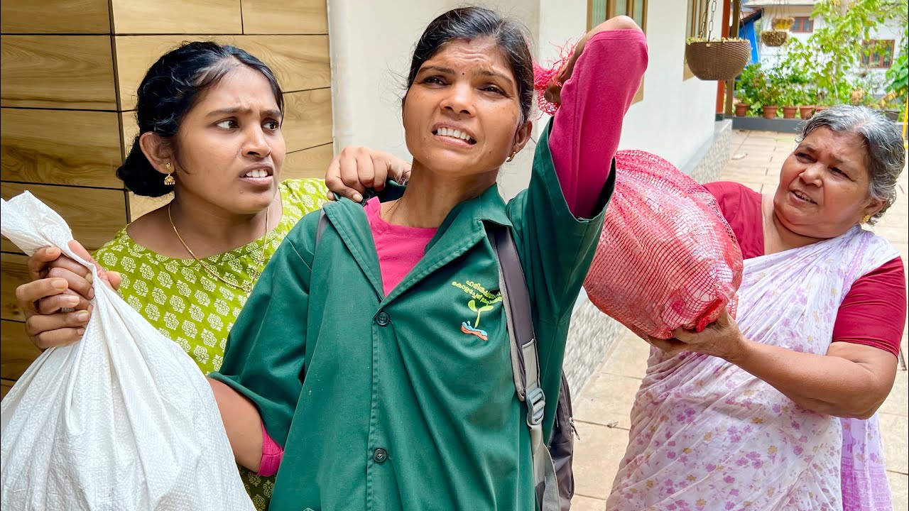 വീട്ടിൽ പ്ലാസ്റ്റിക്ക് എടുക്കാൻ വന്ന  പെണ്ണിനെ കൈയ്യോടെ പൊക്കി 😳‼️