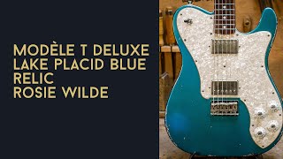 Guitare Garage Modèle T Deluxe Lake Placid Blue Light Relic