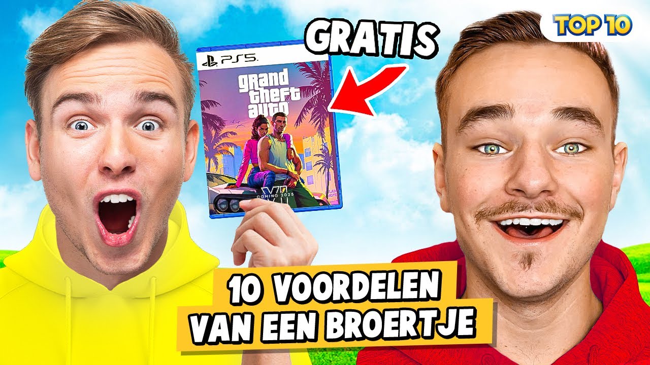 Broertje Rapper 10 VOORDELEN VAN EEN BROERTJE HEBBEN! - YouTube