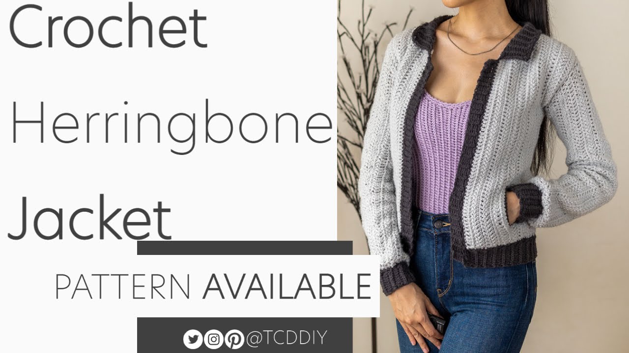 How to Crochet A Bomber Jacket  Pattern & Tutorial DIY 
