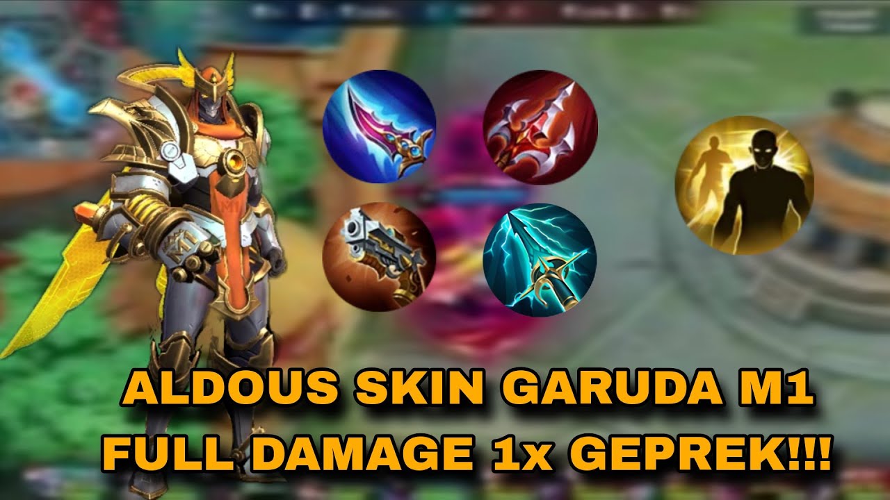 Aldous Skin Garuda M1 Full Damage 1x Geprek - Mobile Legends