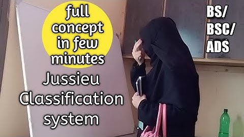 Classification system of Jussieu || Full detail
