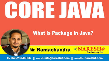What is Package in Java? | Core Java Tutorial Videos | Mr. Ramachandra