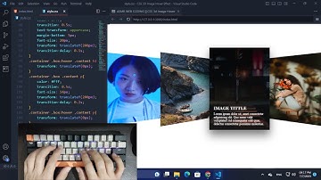 ASMR Programming - 3D Card Hover Effect with Pure CSS - No Talking