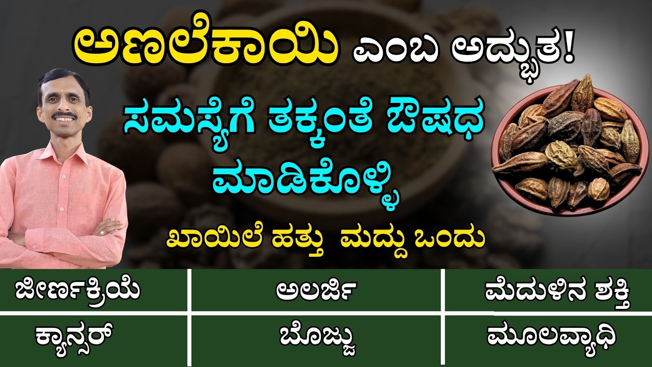 10 ಖಾಯಿಲೆಗೆ ಒಂದೇ ಔಷಧ - ಅಣಲೆಕಾಯಿ | ಎಲ್ಲದಕ್ಕೂ ಮದ್ದು ಇದು | Analekayi aarogya labhagalu