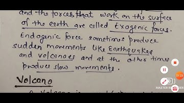 Lithospheric plates movement Volcano and Earthquake. Class 7 GEOGRAPHY Chapter 3 Our Changing Earth