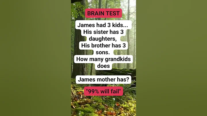 BRAIN TEST   #riddle #brainteaser #puzzle