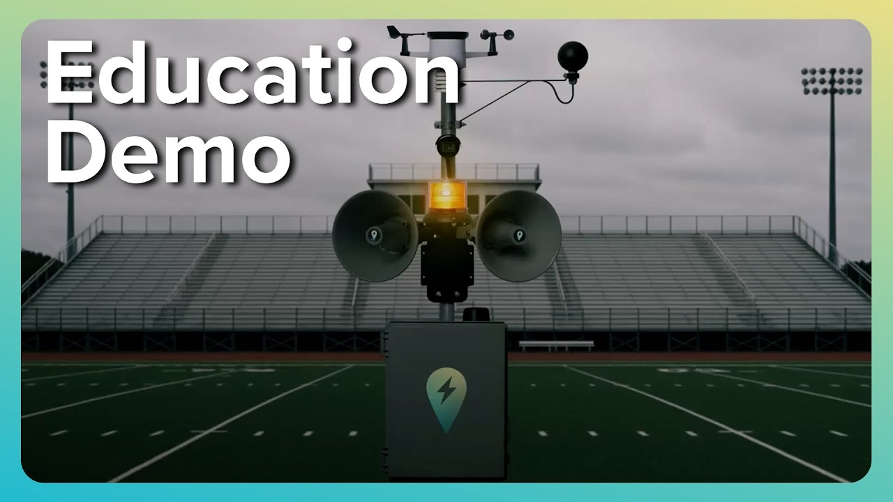 Perry Weather Outdoor Warning System Demo: Education - YouTube