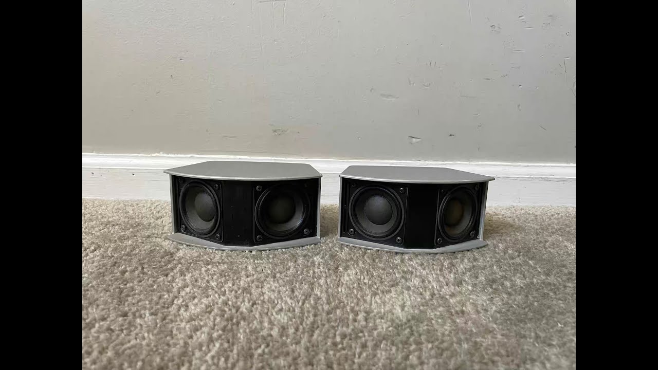Bose 321 CineMate Gemstone Home Theater Surround Speakers - YouTube