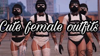 Gta 5 Online Cute Female Outfits Tryhard Freemode Ps4 Xbox One Youtube