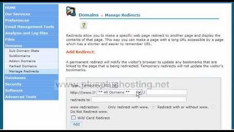 Cómo administrar redirecciones de URL desde cPanel - RVSkin