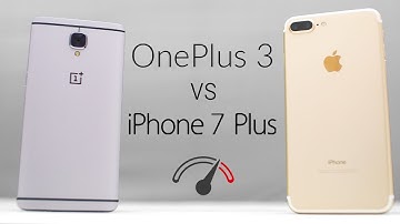 iPhone 7 Plus vs OnePlus 3 Speedtest Comparison!