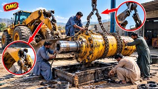 F9 99 Loader Hydraulic Cylinder Repair | Heavy Equipment Maintenance