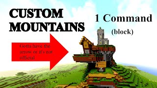 Make a Custom Mountain Fast in Minecraft Bedrock Edition