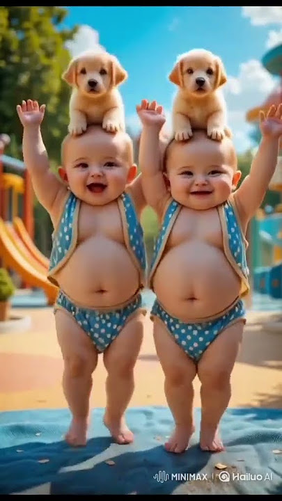 Cutes Fat Babies Dancing with Dogs 🐶 🐕| Dugi Dugi Dum Dum | Dugi Dugi Dam Dam #shorts #dudidudidam