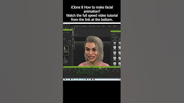 iClone 8 How to make facial animation? #iclone #facial #expression #animation #tutorial