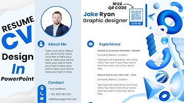 How to Make a Professional CV/Resume on PowerPoint free AI + DOC+ PPT File