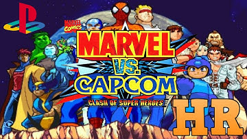 Marvel vs Capcom: Clash of Super Heroes PSX Gameplay