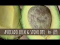 How to make natural dye with avocado skin  stone  organic color  pink peach orange