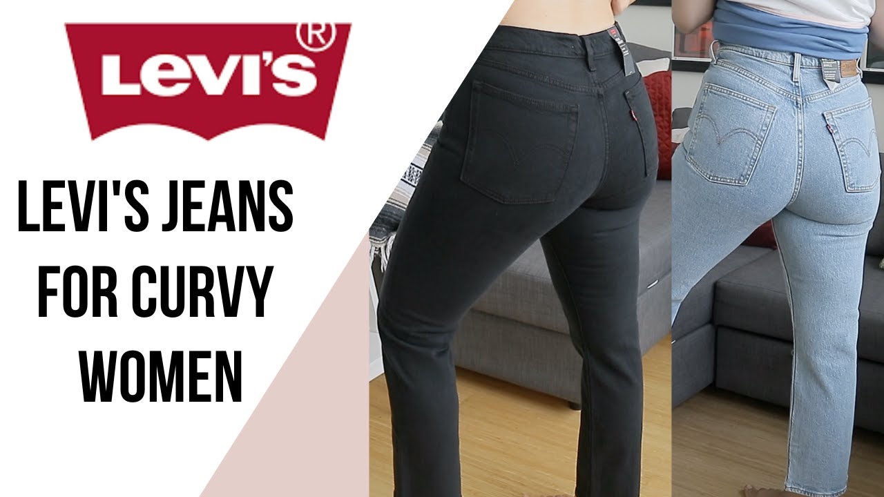 BEST LEVI'S JEANS FOR CURVY WOMEN | High Waisted, Rigid, Mom Jeans,  Cropped, Button Front, Blue wash - YouTube
