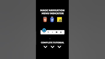 Magic Navigation Menu Indicator Using HTML CSS JavaScript #shorts #navigation
