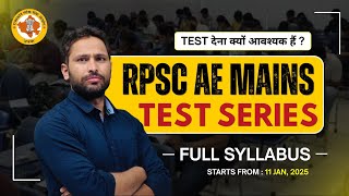RPSC AE Mains Full Length Test Series | Starts from 11 Jan, 2025 | Civil, Mechanical & Electrical